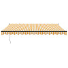 Toldo extensible vidaxx 4x3 m tela y aluminio amarillo y blanco