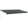 Tenda da sole estensibile Vidaxx 5x3 m tessuto e alluminio antracite