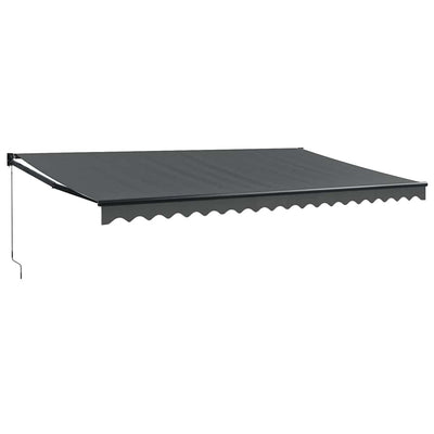 Tenda da sole estensibile Vidaxx 5x3 m tessuto e alluminio antracite