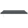 Tenda da sole estensibile Vidaxx 5x3 m tessuto e alluminio antracite