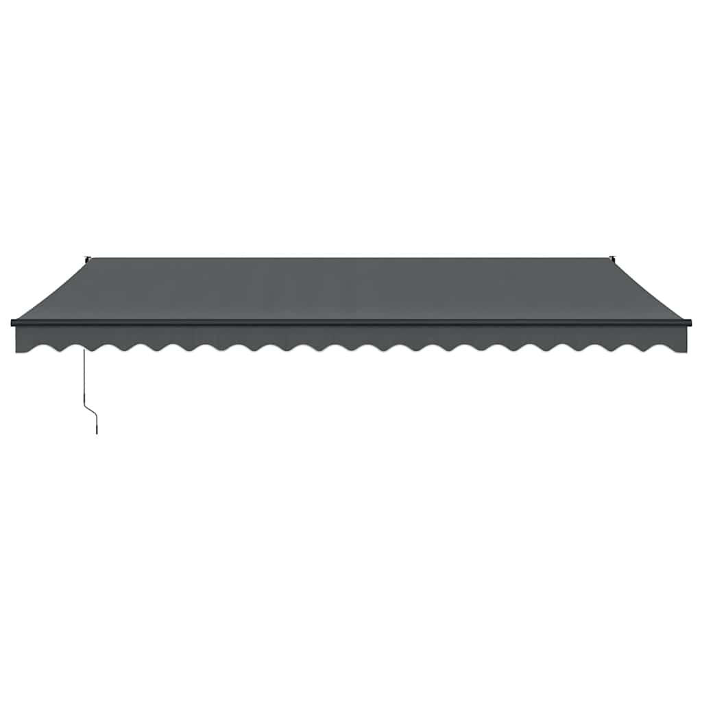 Vidaxl luifel uittrekbaar 5x3 m stof en aluminium antracietkleurig