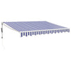 Tenda Vidaxx estensibile elettricamente 3,5x2,5 m blu e bianca