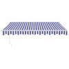 Toldo vidaxx extensible eléctricamente 3,5x2,5 m azul y blanco