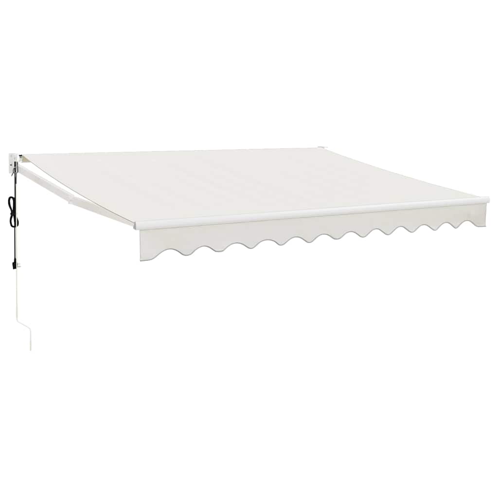 Toldo vidaxx extensible automáticamente 3x2,5 m color crema