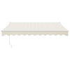 Toldo vidaxx extensible automáticamente 3x2,5 m color crema