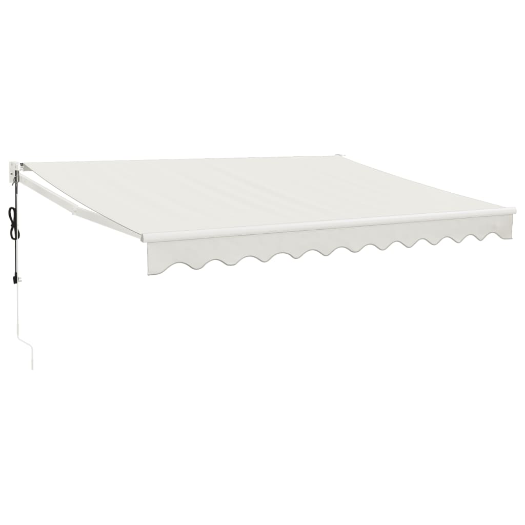 Toldo vidaxx extensible eléctricamente 3,5x2,5 m color crema