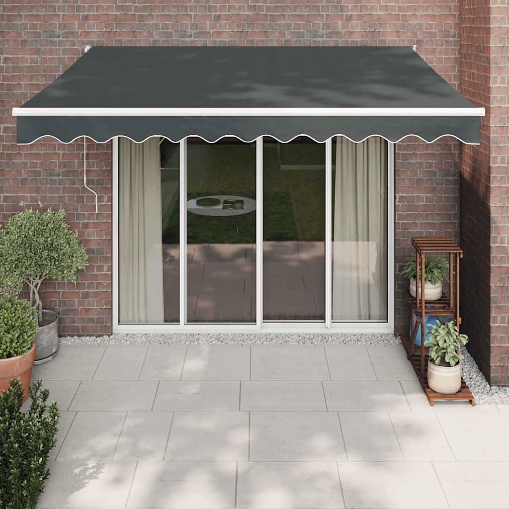 Tenda da sole Vidaxx estensibile elettricamente 3,5x2,5 m antracite