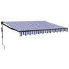 Tenda Vidaxx estensibile elettricamente 3,5x2,5 m blu e bianca