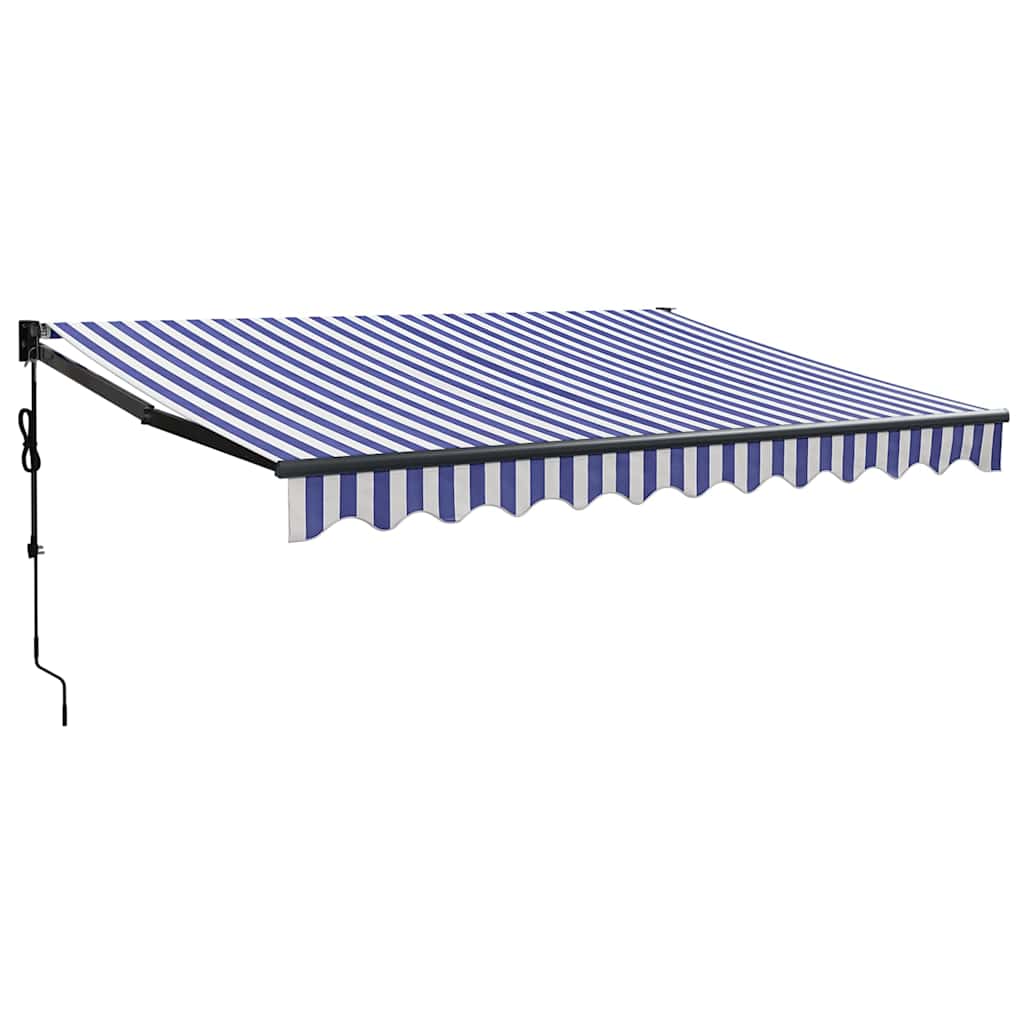 Tenda Vidaxx estensibile elettricamente 3,5x2,5 m blu e bianca