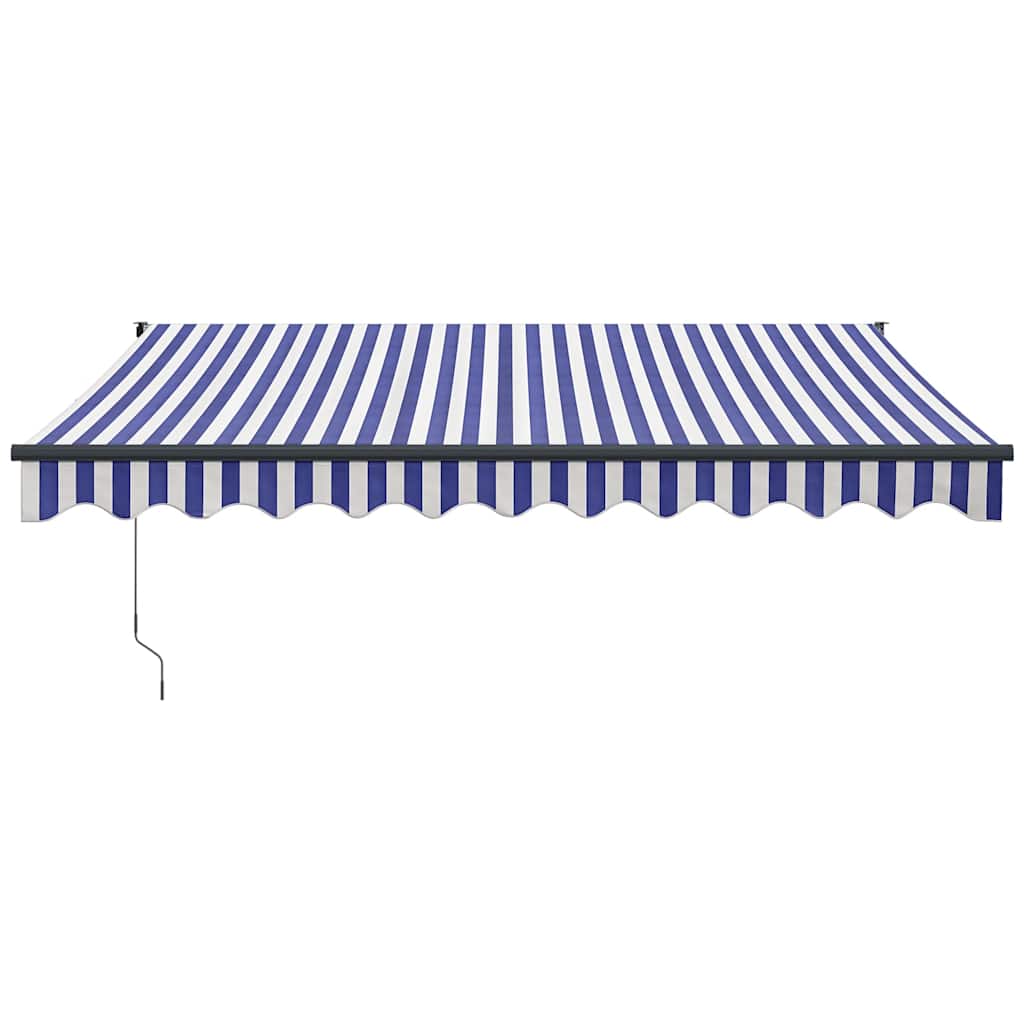 Tenda Vidaxx estensibile elettricamente 3,5x2,5 m blu e bianca