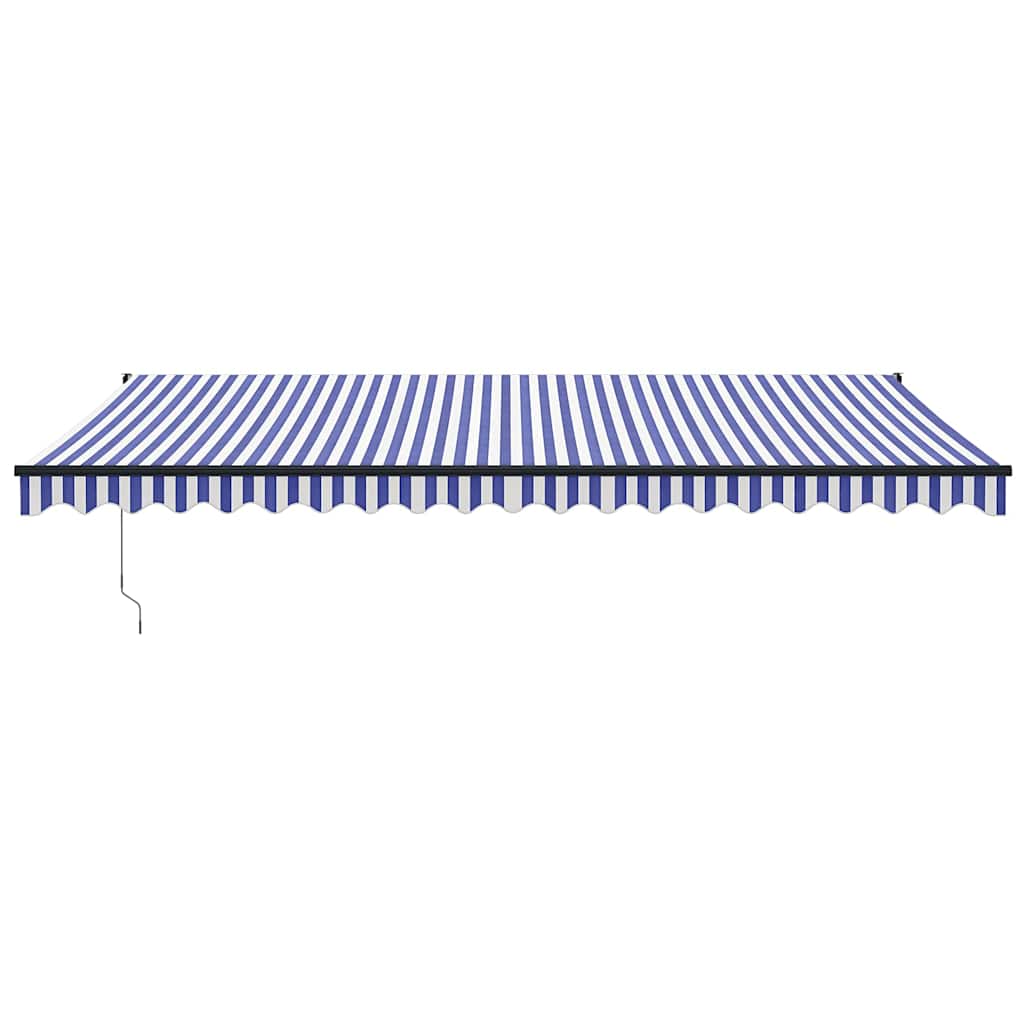 Tenda Vidaxx estensibile automaticamente 5x3 m blu e bianca
