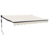Tenda Vidaxx estensibile automaticamente 3x2,5 m color crema