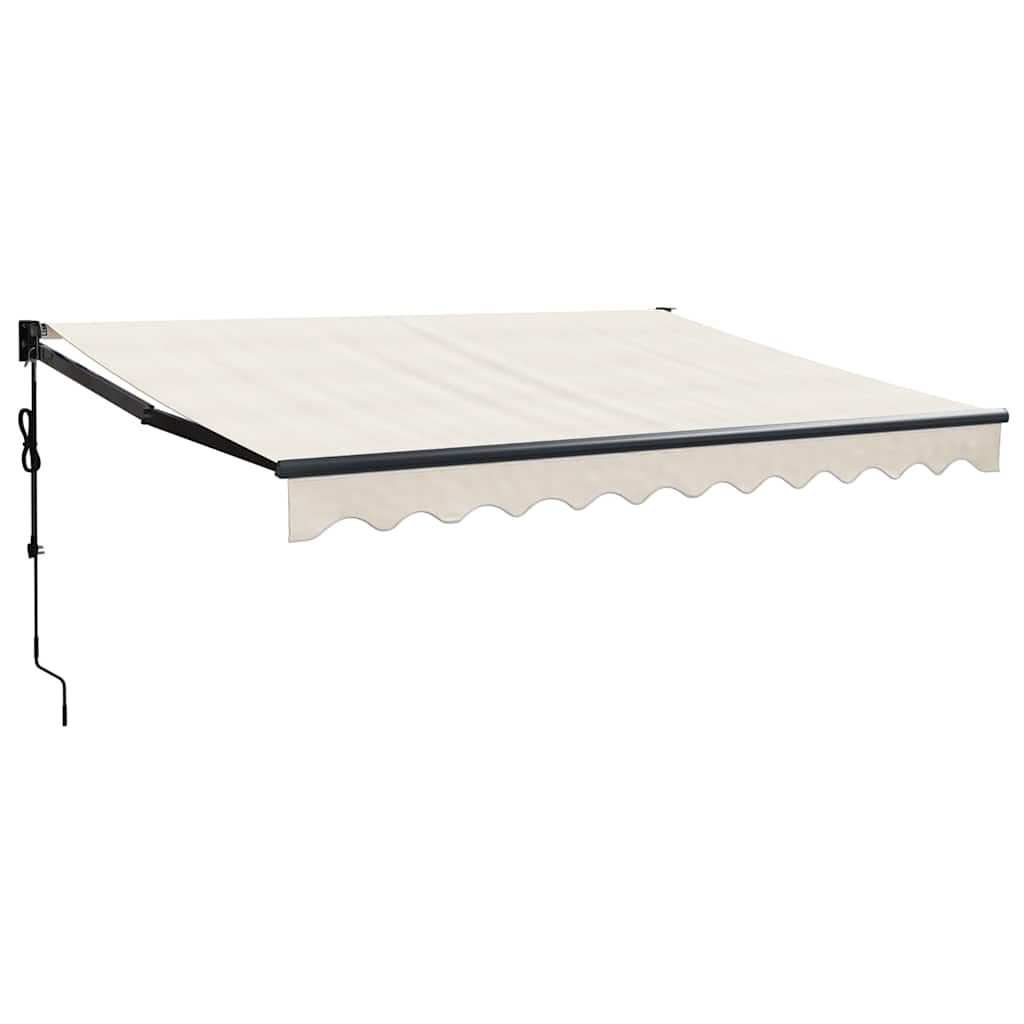 Toldo vidaxx extensible automáticamente 3x2,5 m color crema