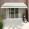 Tenda da sole Vidaxx estensibile elettricamente 3,5x2,5 m color crema