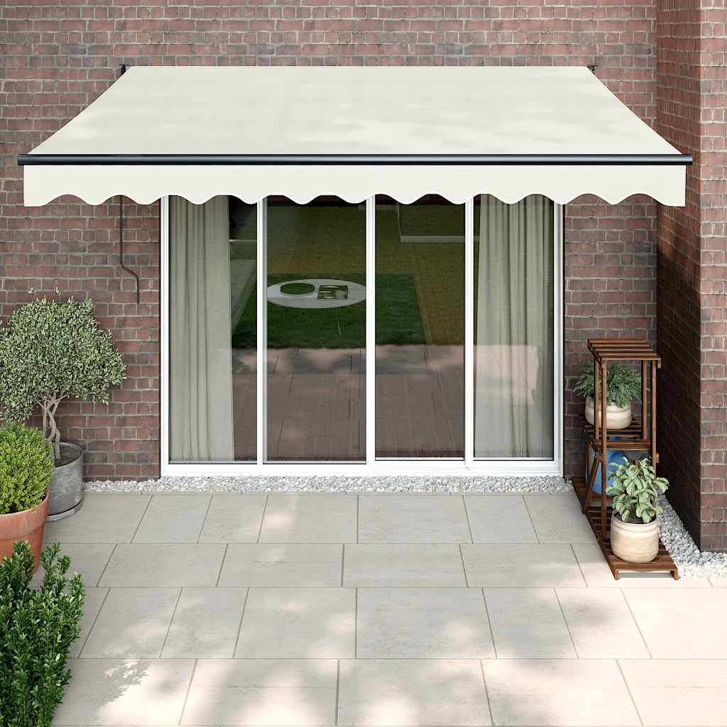 Tenda da sole Vidaxx estensibile elettricamente 3,5x2,5 m color crema