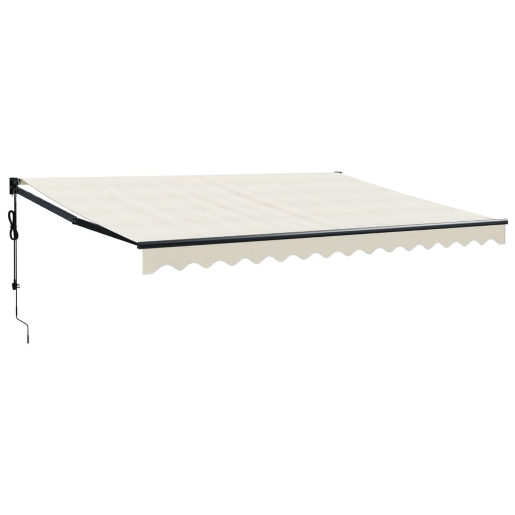Toldo vidaxx extensible automáticamente 4,5x3 m color crema