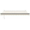 Toldo vidaxx extensible automáticamente 4,5x3 m color crema