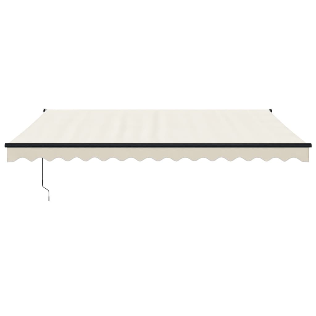 Toldo vidaxx extensible automáticamente 4,5x3 m color crema