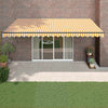 Toldo vidaxx extensible automáticamente 5x3 m amarillo y blanco