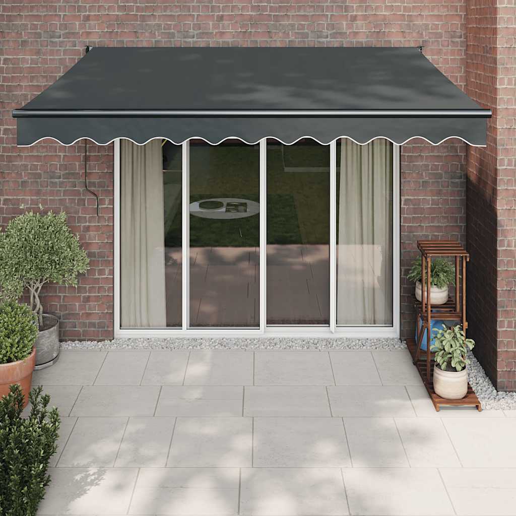 Toldo vidaxx extensible eléctricamente 3,5x2,5 m antracita