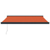 Vidaxl Luifel Extendible 3x2.5 m de polvo y aluminio naranja y marrón
