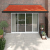 Vidaxl Luifel Extendible 3x2.5 m de polvo y aluminio naranja y marrón