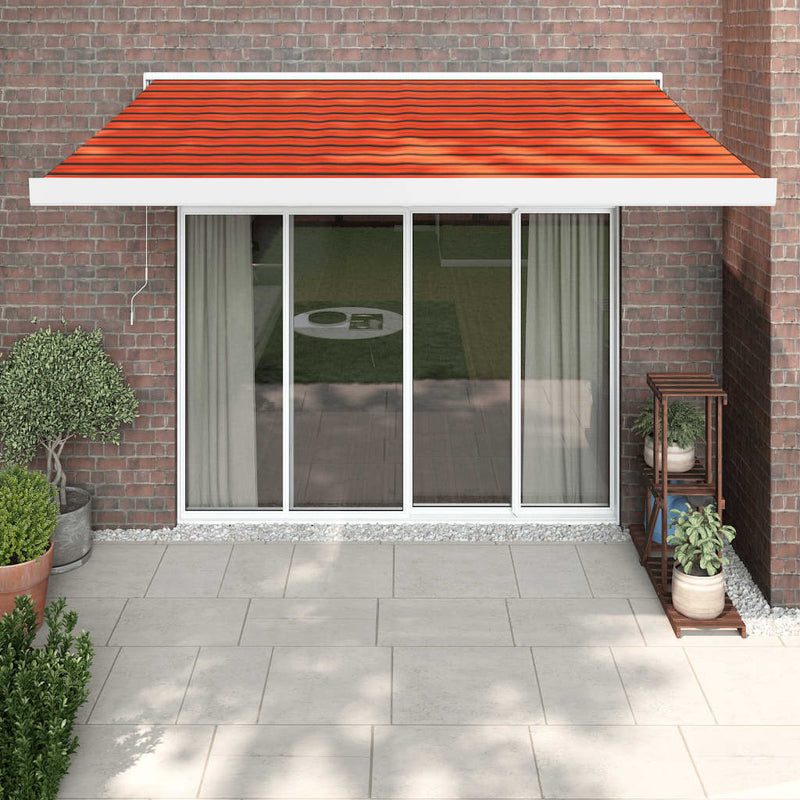 Vidaxl Luifel Extendible 3x2.5 m de polvo y aluminio naranja y marrón