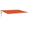 Vidaxl Luifel Extendible 4.5x3 m de polvo y aluminio naranja y marrón