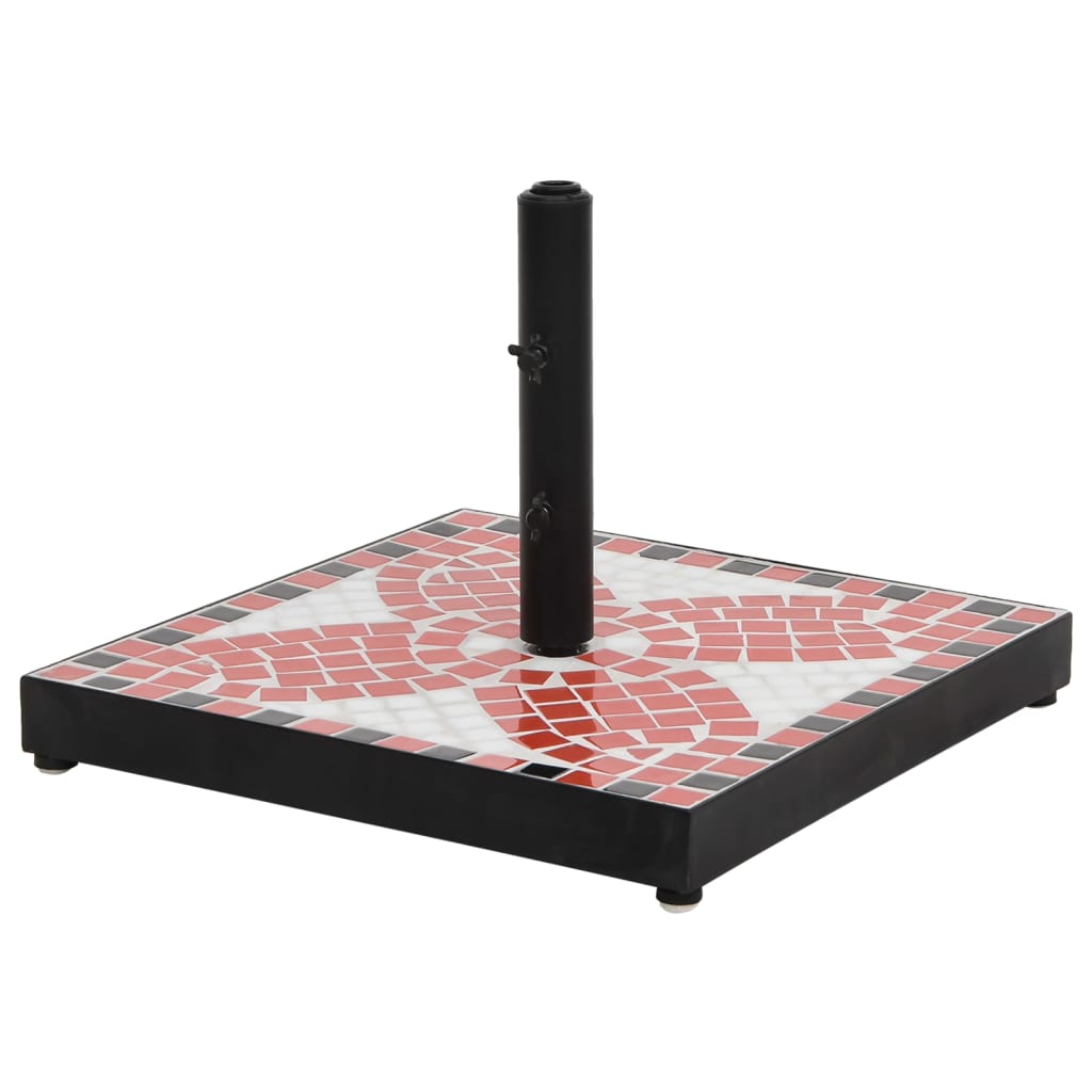 Vidaxl Parasol Foot Square 12 kg Terracotta Bianco