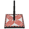 Vidaxl Parasol Foot Square 12 kg Terracotta Bianco