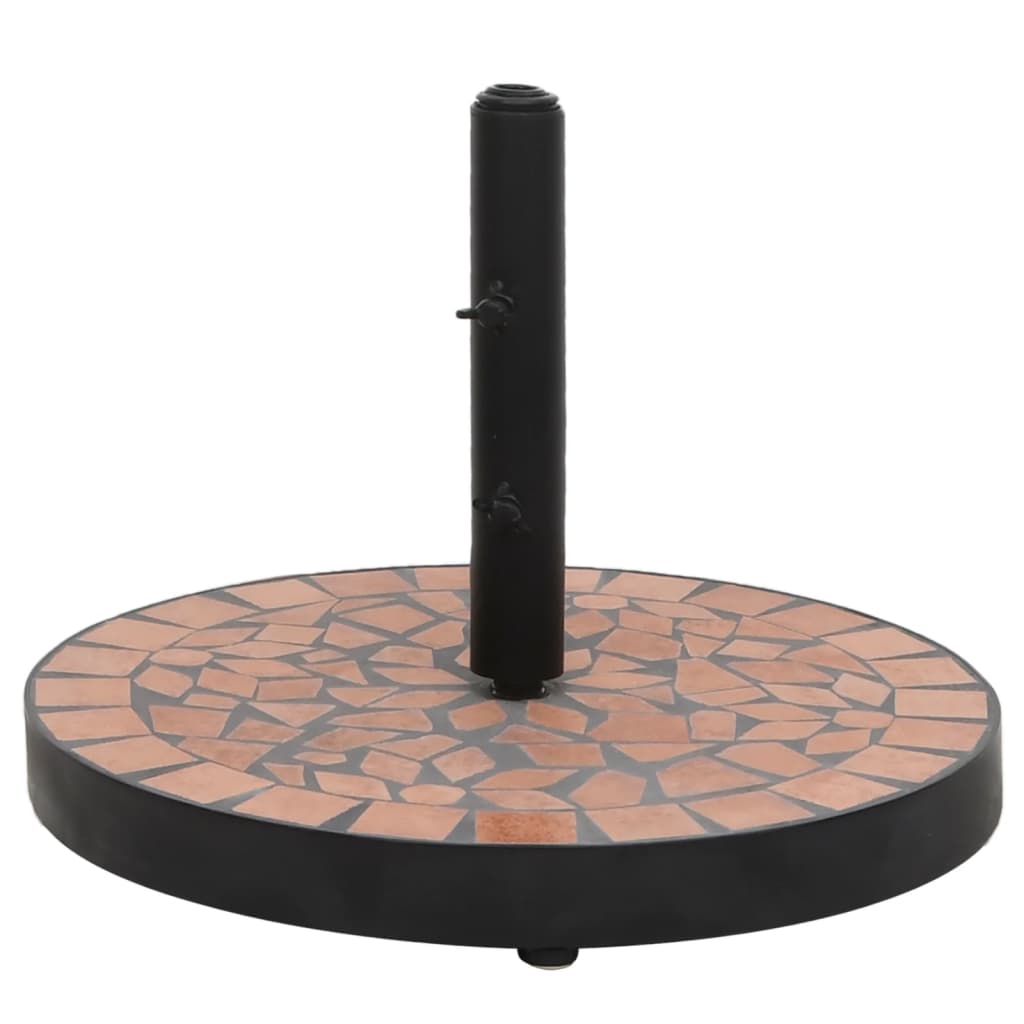Vidaxl Parasol Foot alrededor de 12 kg de terracota -Coled