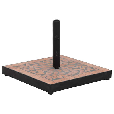 Vidaxl Parasol Foot Square 12 kg Terracotta colorato