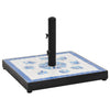 Vidaxl parasolvoet vierkant 12 kg blauw en wit