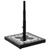 Vidaxl Parasol Foot Square 12 kg in bianco e nero