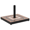 Vidaxl Parasol Foot Square 12 kg Terracotta color blanco