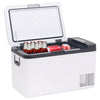 Vidaxl Cool Box con manico 18 l pp pe in bianco e nero