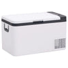 Vidaxl Cool Box con manico da 25 L pp PE in bianco e nero