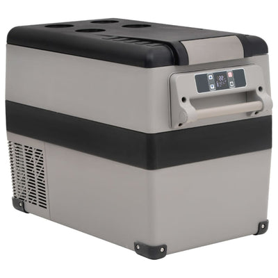 Vidaxl Cool Box con manico 55 L PP PE nero e grigio