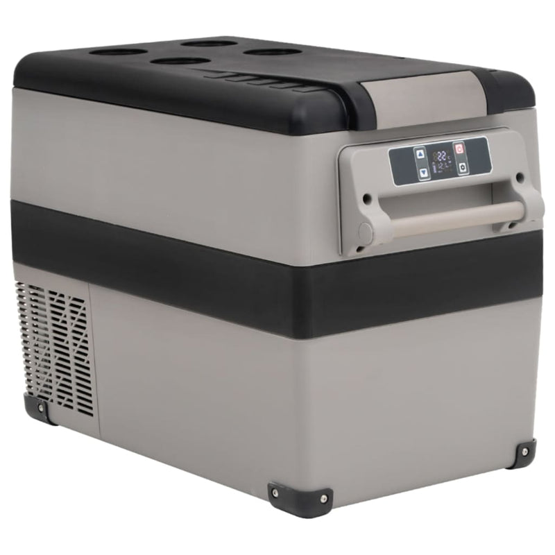 Vidaxl Cool Box con manico 55 L PP PE nero e grigio