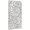 Vidaxl wanddecoratie tuin schelpenontwerp 105x55 cm cortenstaal