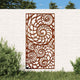 Vidaxl Decorazione murale Design da guscio da giardino 105x55 cm acciaio corn
