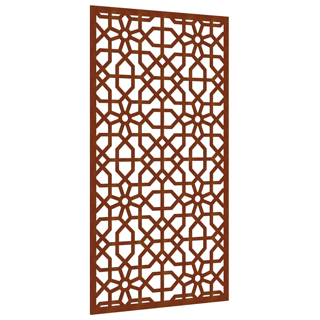 Vidaxxl decoración de pared jardín diseño morisco 105x55 cm acero corten