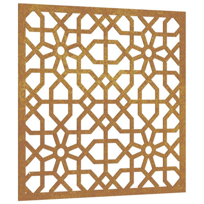 Vidaxl decorazione murale giardino moors design 55x55 cm cortenstaal