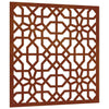 Vidaxl wanddecoratie tuin moors ontwerp 55x55 cm cortenstaal