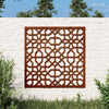 Vidaxl wanddecoratie tuin moors ontwerp 55x55 cm cortenstaal