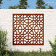 Vidaxl decorazione murale giardino moors design 55x55 cm cortenstaal