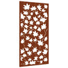 Vidaxl Decorazione murale giardino Esdoornlage Design 105x55 cm Cortenstaal