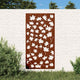 Vidaxl Decorazione murale giardino Esdoornlage Design 105x55 cm Cortenstaal