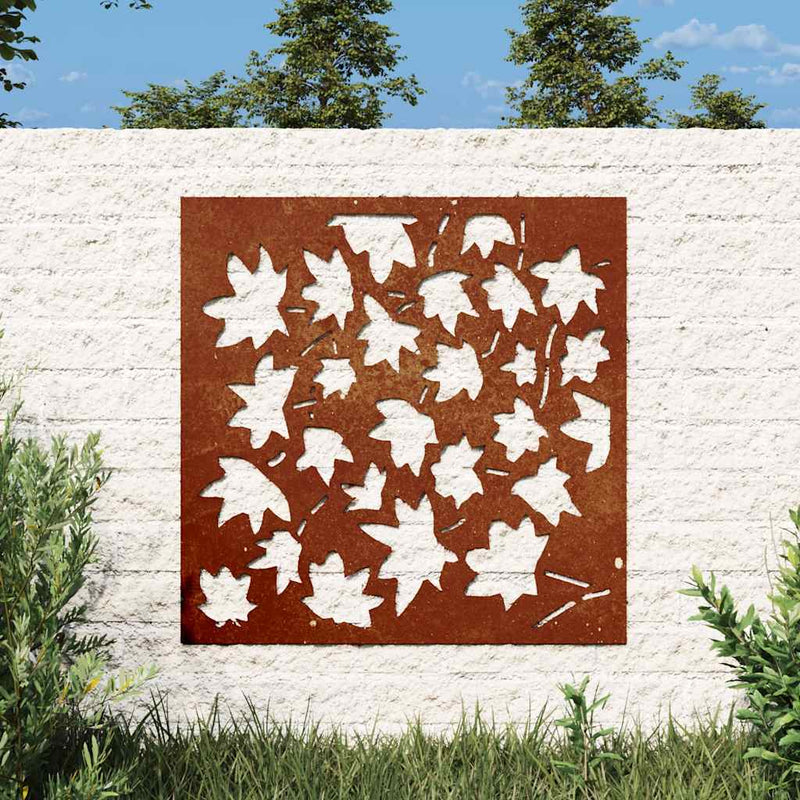 Vidaxl Decorazione da parete Giardino Esdounnowlad Design 55x55 cm Cortenstaal