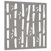 Vidaxl Decorazione murale Design di bambù da giardino 55x55 cm Cortenstaal